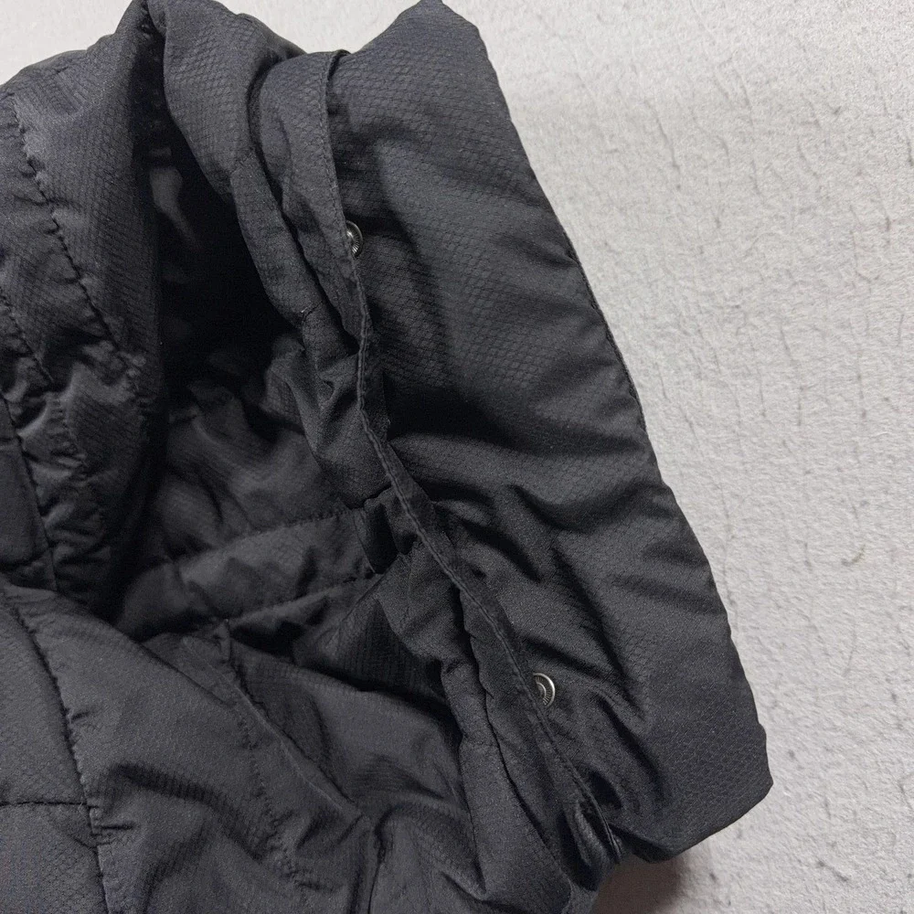 VTG Nike Jacket Youth Large 12-14 Gray Quilted Puffer Full Zip‎ Insulated Y2K